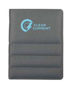 Puffer Zippered Padfolio with FSC&#169; Recycled Paper