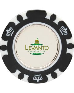 Recycled Poker Chip w/ Metal Ballmarker