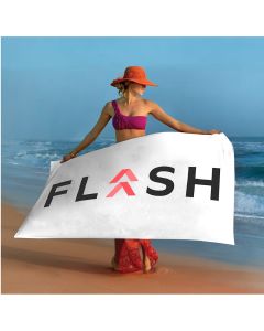 Basic Weight White Beach Towel