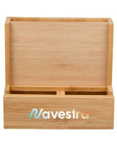 FSC&#174; Bamboo Photo Frame Desktop Organizer