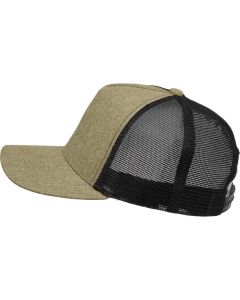 Recycled Cotton Canvas 5 Panel Mesh Back Ballcap