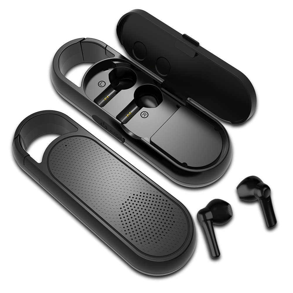57th Street 2-in-1, Bluetooth Earbuds and Speaker