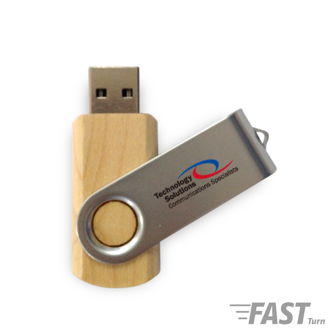 Batavia Maple Eco-Friendly Swivel USB