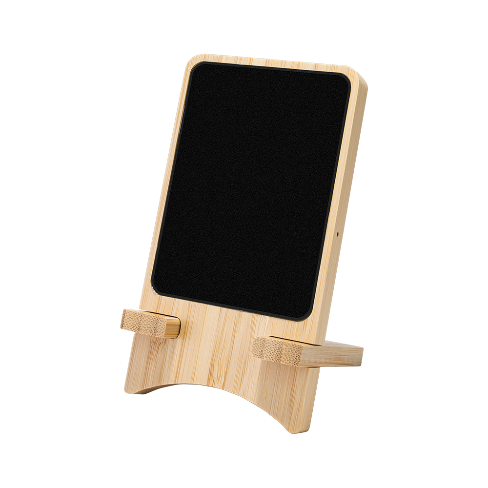 Full color Light-up Bamboo Wireless Charger Stand