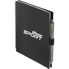 5.5” x 7” FSC® Recycled Spiral Notebook w/ RPET Pe