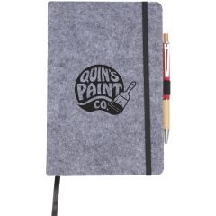 THE GOODS™ 8" x 5.5" Recycled Felt Bound Notebook