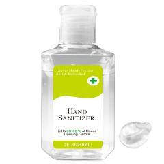 Quickship 2 oz Rectangle 75% Alcohol Hand Sanitizer