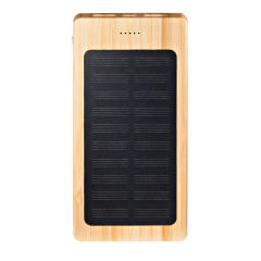 Marquette Solar Panel 8000mah Bamboo Power Bank