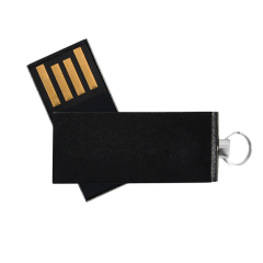 Willowbrook Black Aluminum Swivel USB